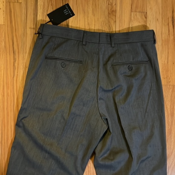 NWT - JB Britches Wool Blend Dress Pants Mens Grey Straight Slacks - Picture 16 of 16